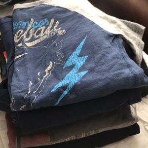 Lot of 8 boys long sleeve and short sleeve tshirts